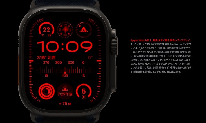 Apple Watch Ultra 2の主要機能
