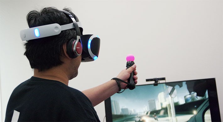 PS VRを装着