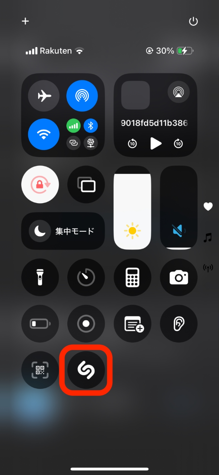 iOS 18のコントロールセンター画面2